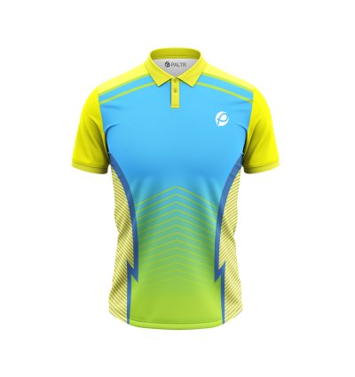 Green & Blue Bolt Cricekt Jersey