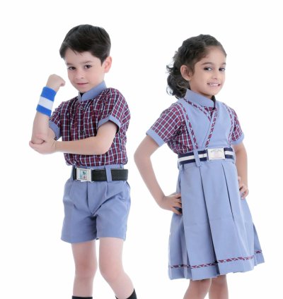 Blue & Red School Uniform