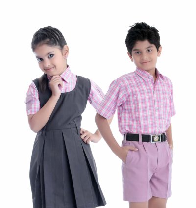 Pink & Gray School Set School Uniform