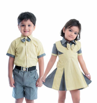 Grey and Gold Delight School Uniform