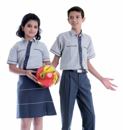 Navy Check Scholar School Uniform